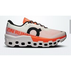 On Running Athletic Shoes in Orange and Black